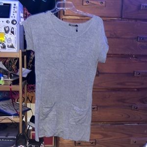 grey dress with pockets